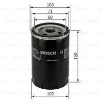 Масляный фильтр Bosch 0 986 452 063