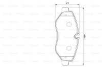 Дисковые тормозные колодки, передние Bosch 0 986 494 121