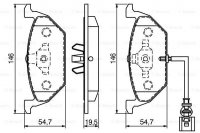 Дисковые тормозные колодки, передние Bosch 0 986 494 019