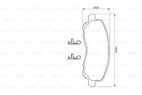 Дисковые тормозные колодки, передние Bosch 0 986 424 716